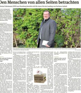 Screenshot Volksstimmeartikel